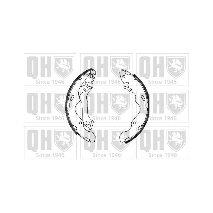 Stabdžių trinkelių komplektas QUINTON HAZELL BS1102