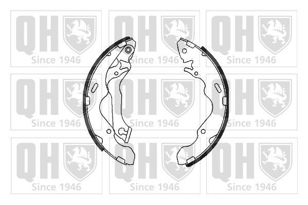 Stabdžių trinkelių komplektas QUINTON HAZELL BS1102