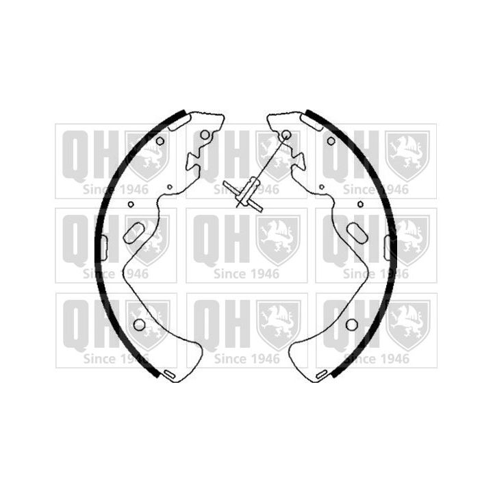 Stabdžių trinkelių komplektas QUINTON HAZELL BS1103