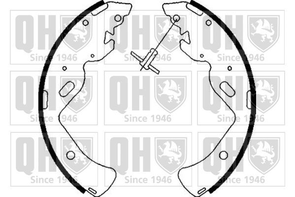 Stabdžių trinkelių komplektas QUINTON HAZELL BS1103