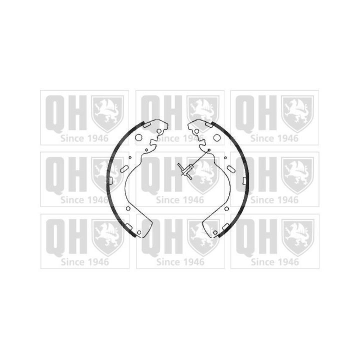 Stabdžių trinkelių komplektas QUINTON HAZELL BS1104