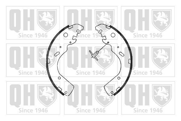 Stabdžių trinkelių komplektas QUINTON HAZELL BS1104