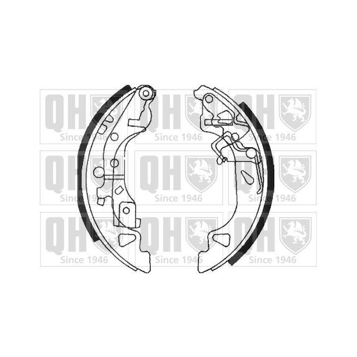 Stabdžių trinkelių komplektas QUINTON HAZELL BS1108