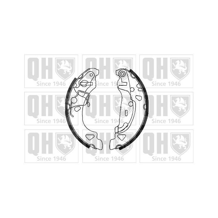 Stabdžių trinkelių komplektas QUINTON HAZELL BS1115