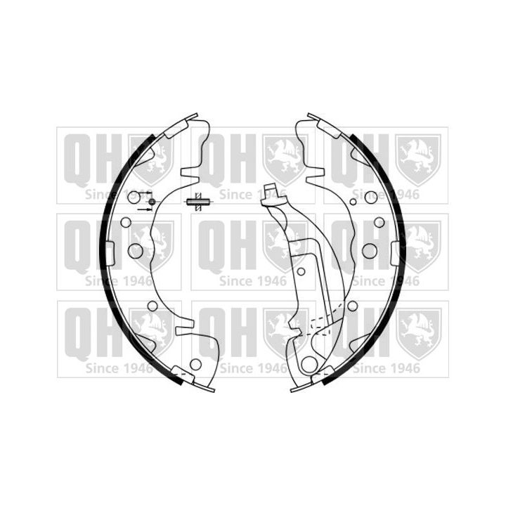 Stabdžių trinkelių komplektas QUINTON HAZELL BS1142