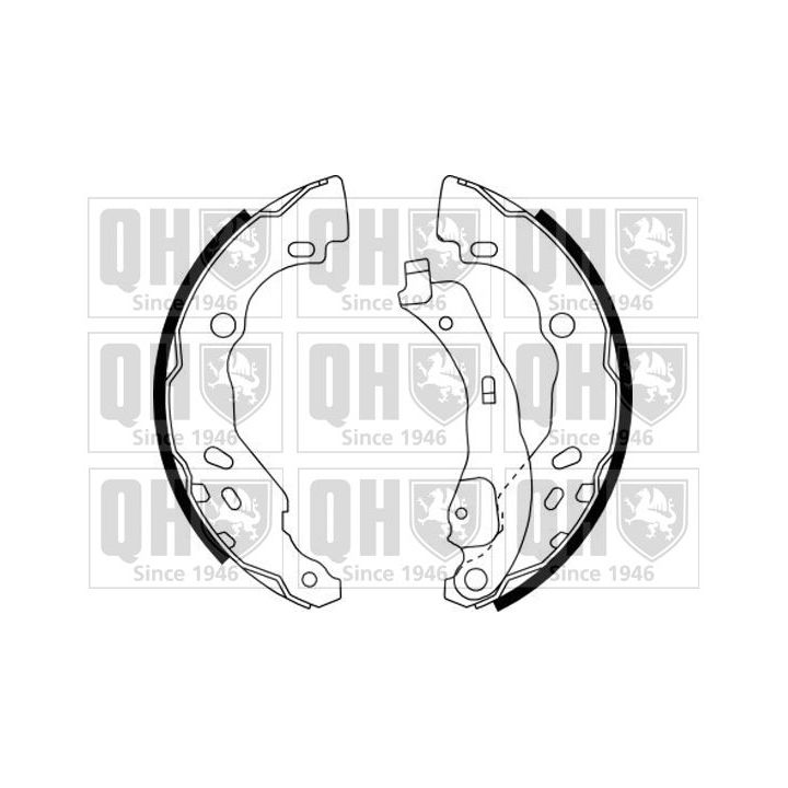 Stabdžių trinkelių komplektas QUINTON HAZELL BS1144