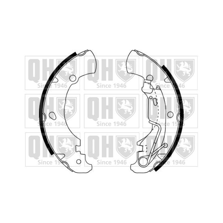 Stabdžių trinkelių komplektas QUINTON HAZELL BS1145