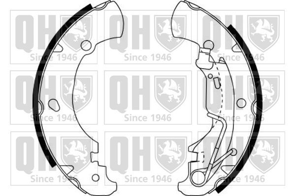 Stabdžių trinkelių komplektas QUINTON HAZELL BS1145