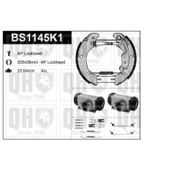 Stabdžių trinkelių komplektas QUINTON HAZELL BS1145K1