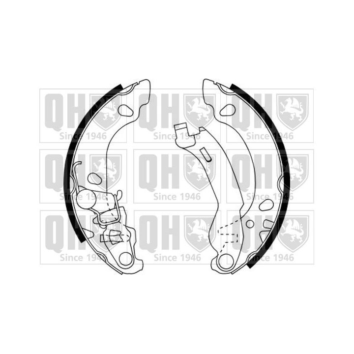 Stabdžių trinkelių komplektas QUINTON HAZELL BS1146