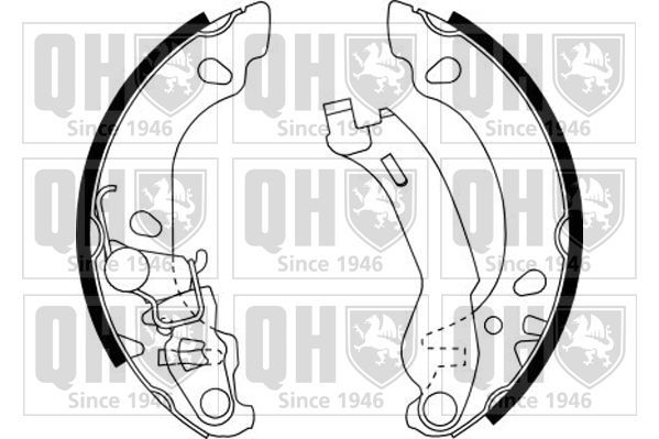 Stabdžių trinkelių komplektas QUINTON HAZELL BS1146
