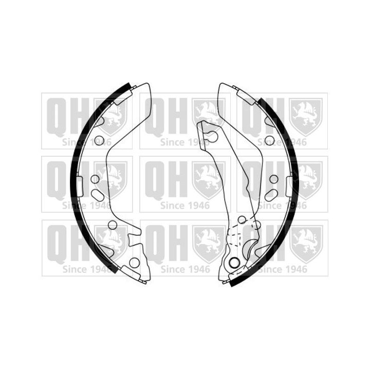 Stabdžių trinkelių komplektas QUINTON HAZELL BS1149