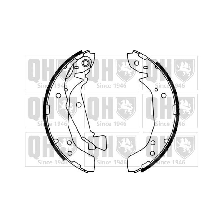 Stabdžių trinkelių komplektas QUINTON HAZELL BS1152