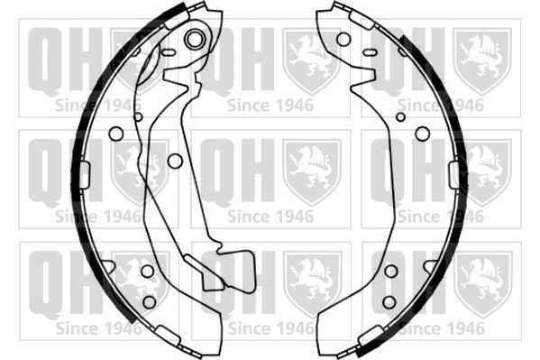 Stabdžių trinkelių komplektas QUINTON HAZELL BS1152