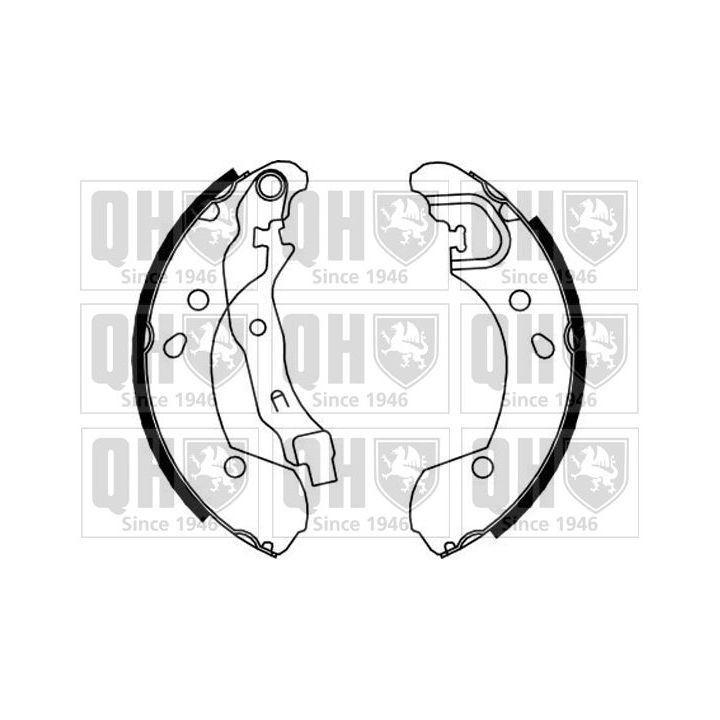 Stabdžių trinkelių komplektas QUINTON HAZELL BS1153