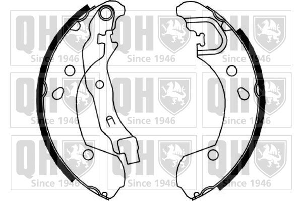 Stabdžių trinkelių komplektas QUINTON HAZELL BS1153