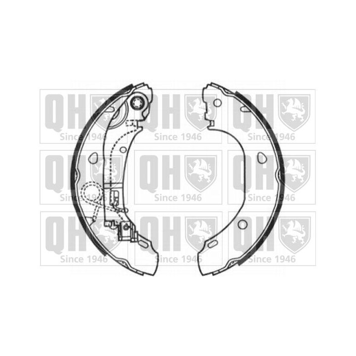 Stabdžių trinkelių komplektas QUINTON HAZELL BS1154