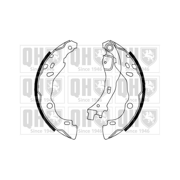 Stabdžių trinkelių komplektas QUINTON HAZELL BS1156