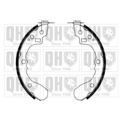 Stabdžių trinkelių komplektas QUINTON HAZELL BS1161