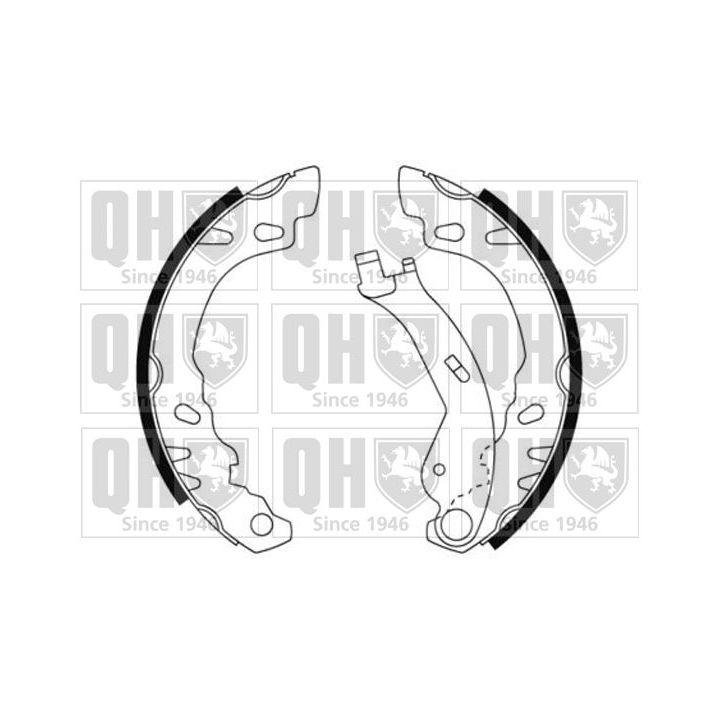 Stabdžių trinkelių komplektas QUINTON HAZELL BS1166