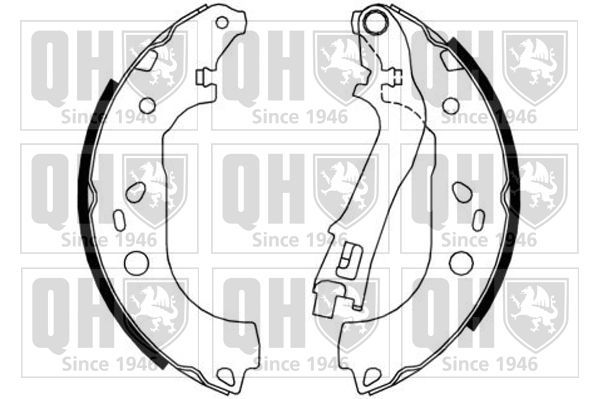 Stabdžių trinkelių komplektas QUINTON HAZELL BS1170