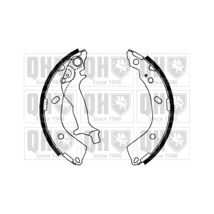 Stabdžių trinkelių komplektas QUINTON HAZELL BS1174