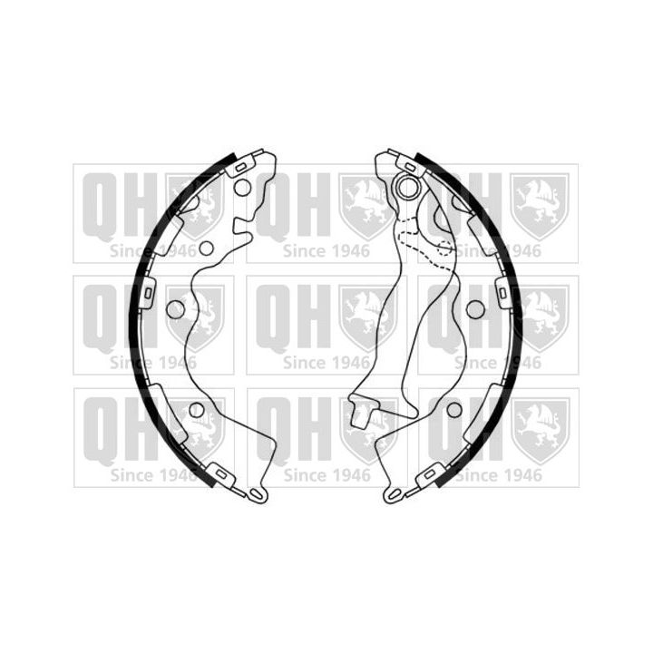 Stabdžių trinkelių komplektas QUINTON HAZELL BS1185