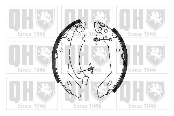 Stabdžių trinkelių komplektas QUINTON HAZELL BS681