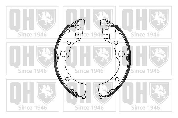 Stabdžių trinkelių komplektas QUINTON HAZELL BS689