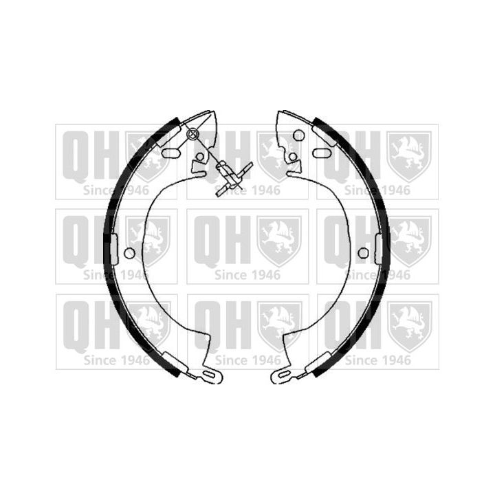 Stabdžių trinkelių komplektas QUINTON HAZELL BS741