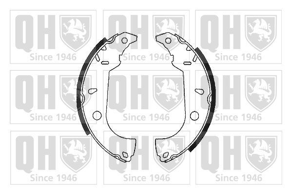 Stabdžių trinkelių komplektas QUINTON HAZELL BS764