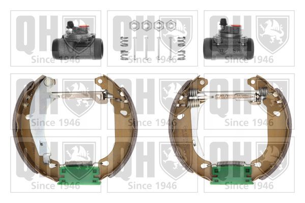 Stabdžių trinkelių komplektas QUINTON HAZELL BS786K4