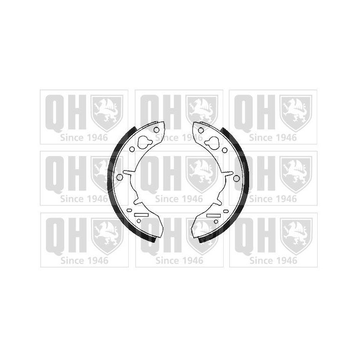 Stabdžių trinkelių komplektas QUINTON HAZELL BS803