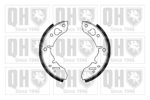 Stabdžių trinkelių komplektas QUINTON HAZELL BS803