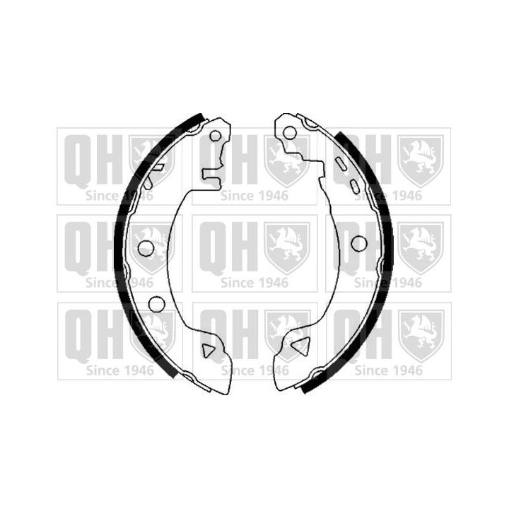 Stabdžių trinkelių komplektas QUINTON HAZELL BS819