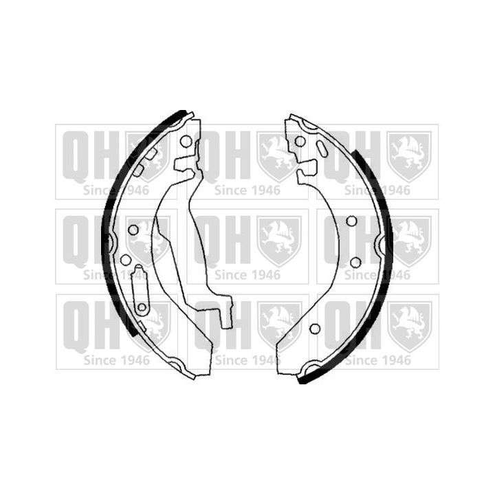 Stabdžių trinkelių komplektas QUINTON HAZELL BS820