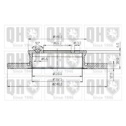 Stabdžių diskas QUINTON HAZELL BDC3470