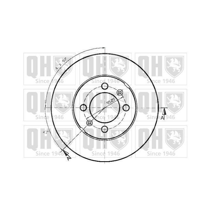 Stabdžių diskas QUINTON HAZELL BDC3470