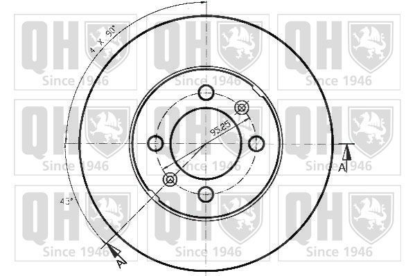 Stabdžių diskas QUINTON HAZELL BDC3470