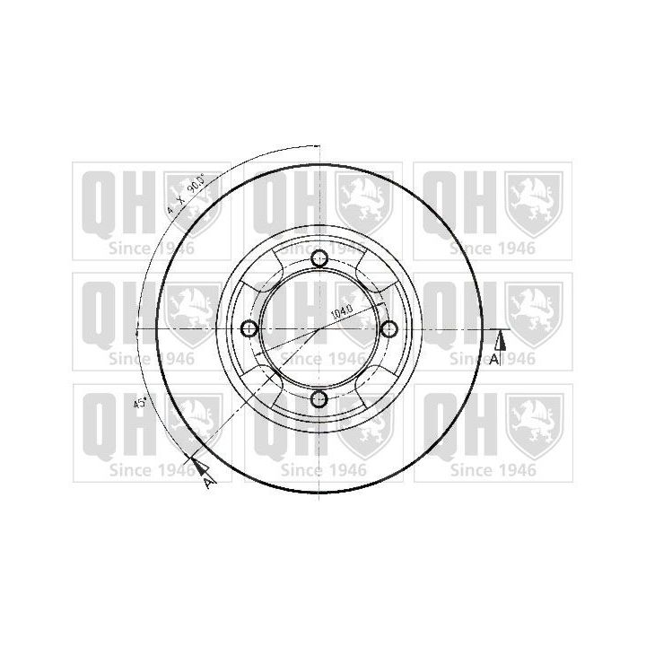 Stabdžių diskas QUINTON HAZELL BDC3533