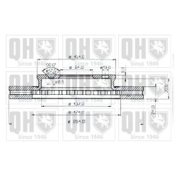 Stabdžių diskas QUINTON HAZELL BDC3657