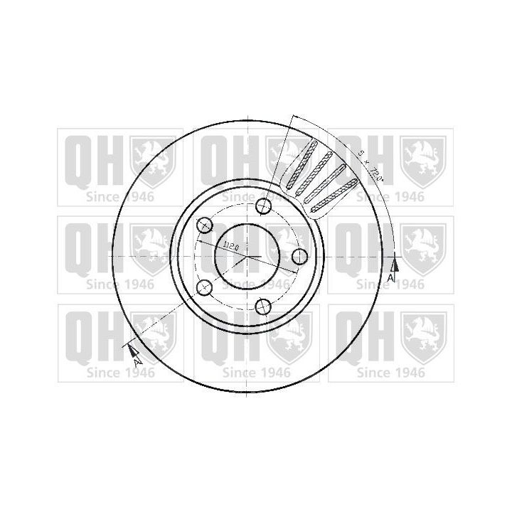 Stabdžių diskas QUINTON HAZELL BDC3825