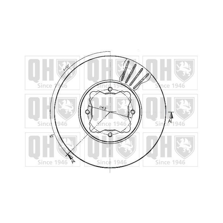 Stabdžių diskas QUINTON HAZELL BDC4358