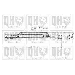 Stabdžių diskas QUINTON HAZELL BDC4585