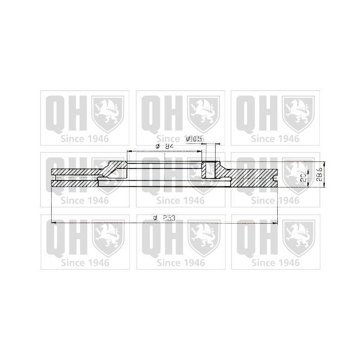 Stabdžių diskas QUINTON HAZELL BDC4585