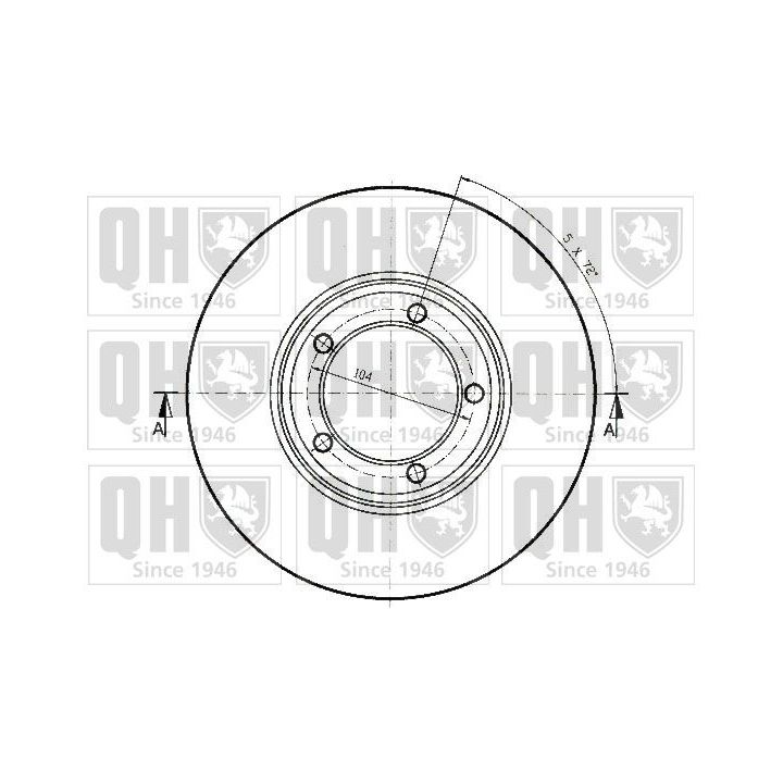 Stabdžių diskas QUINTON HAZELL BDC4585