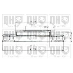 Stabdžių diskas QUINTON HAZELL BDC4797
