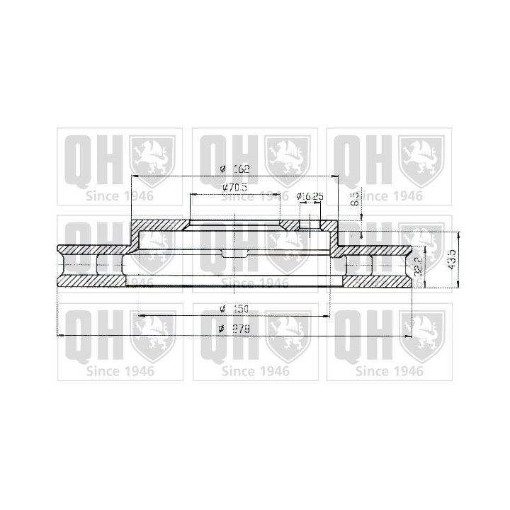 Stabdžių diskas QUINTON HAZELL BDC4797