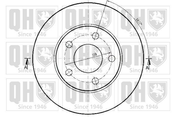 Stabdžių diskas QUINTON HAZELL BDC4797