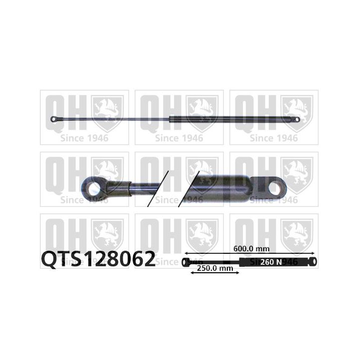 Dujinė spyruoklė, bagažinė QUINTON HAZELL QTS128062